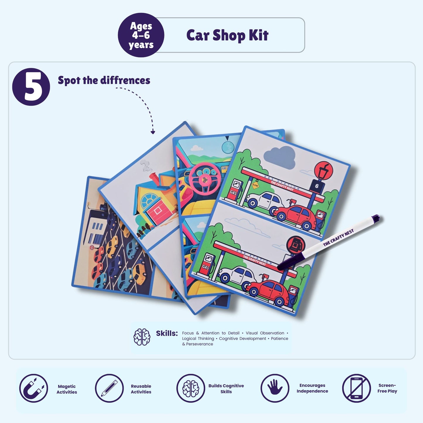 Car Shop Kit | Ages 4-6