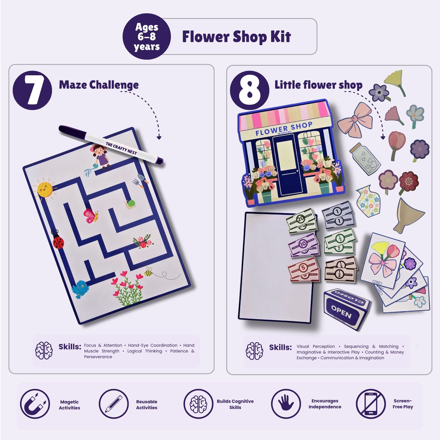 Flower Shop Kit | Ages 6-8
