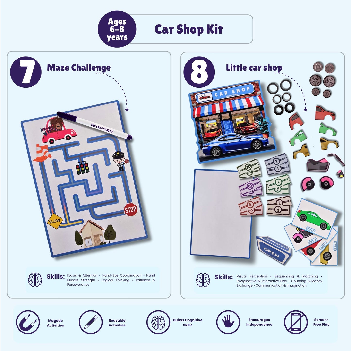 Car Shop Kit | Ages 6-8