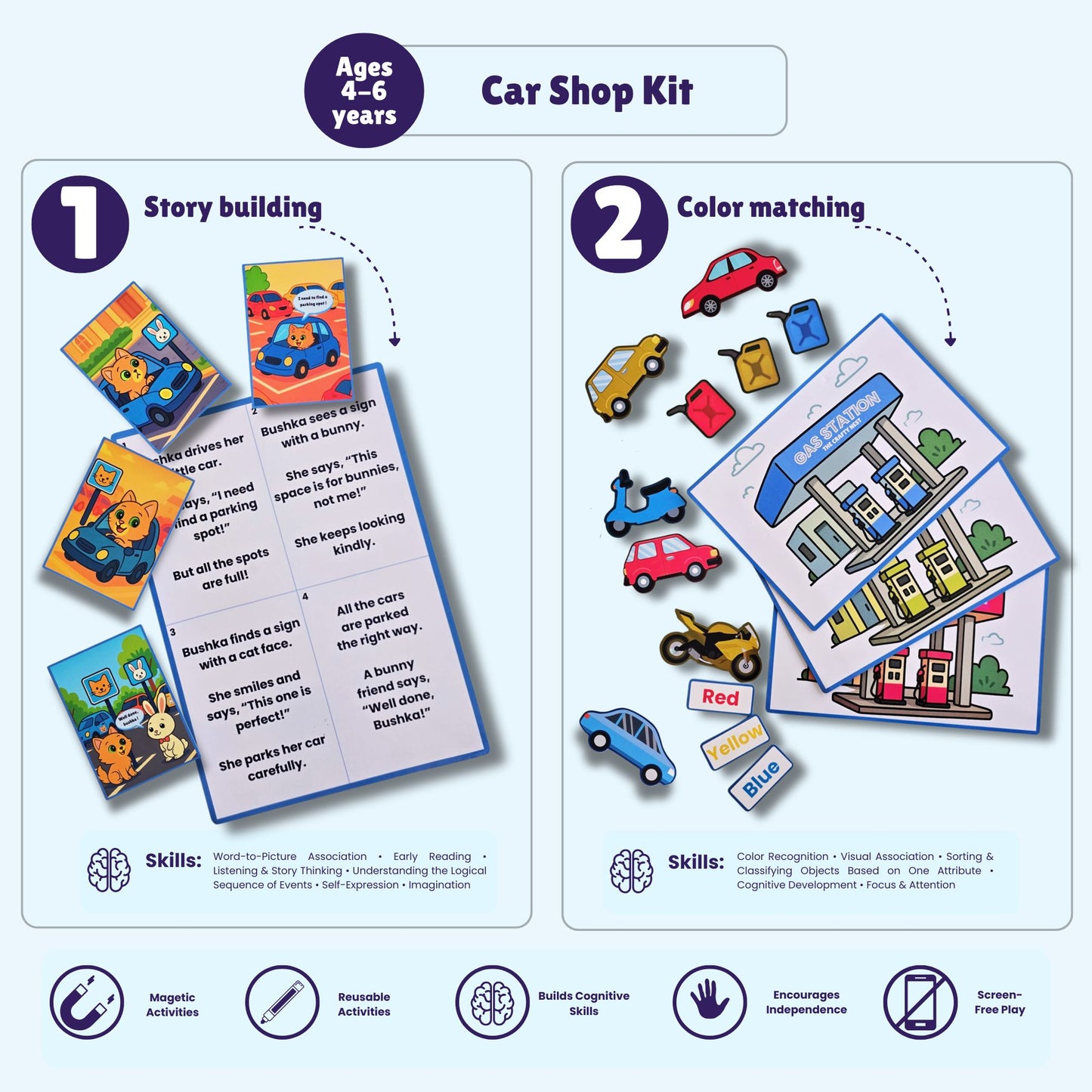 Car Shop Kit | Ages 4-6