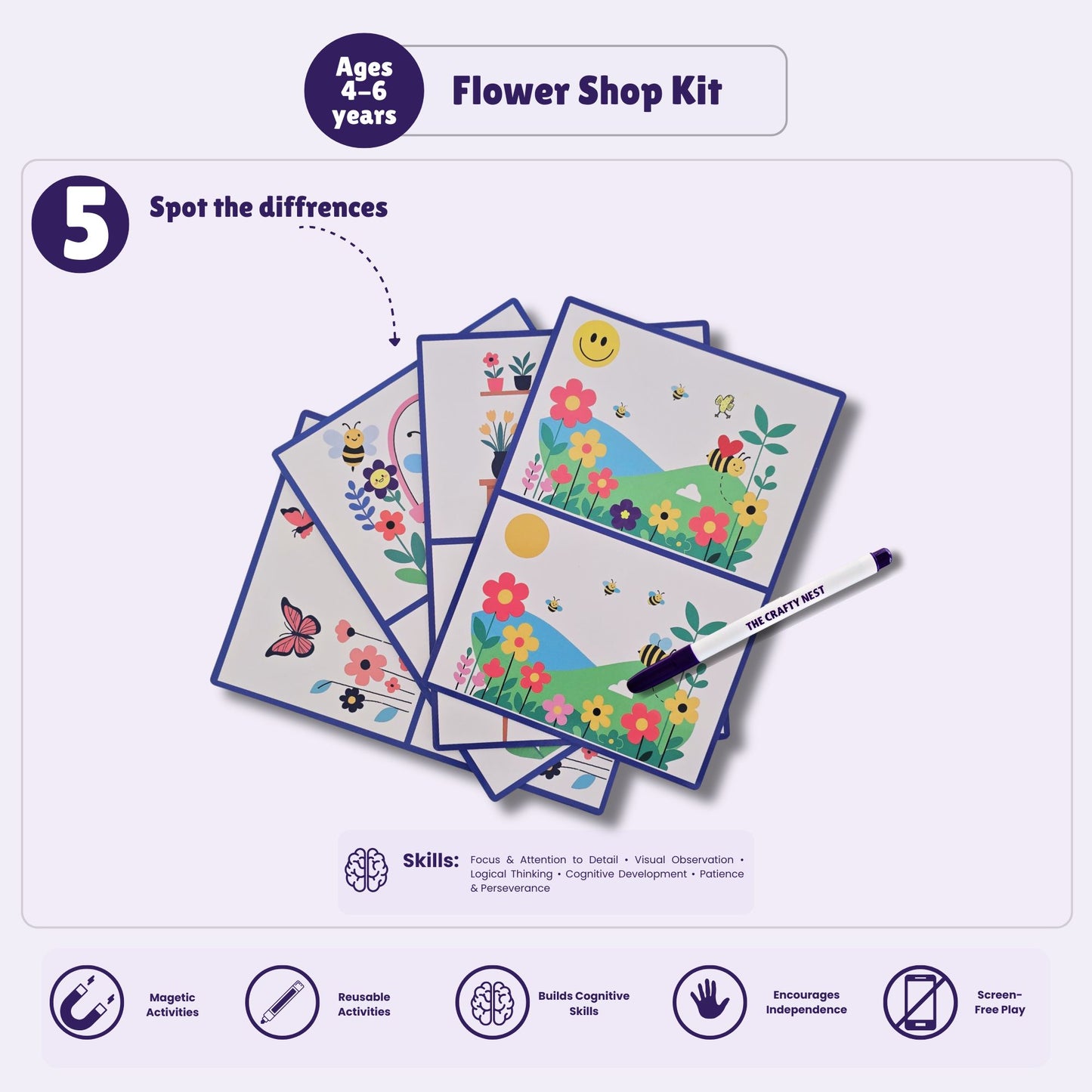 Flower Shop Kit | Ages 4-6